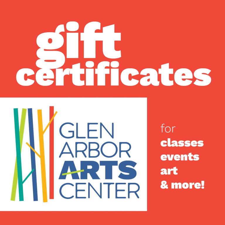 GAAC Gift Certificate Glen Arbor Arts Center