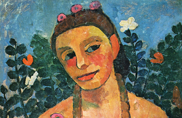 Photo information: Paula Modersohn-Becker, Self-Portrait, Nude with Amber Necklace Half-Length II, 1906