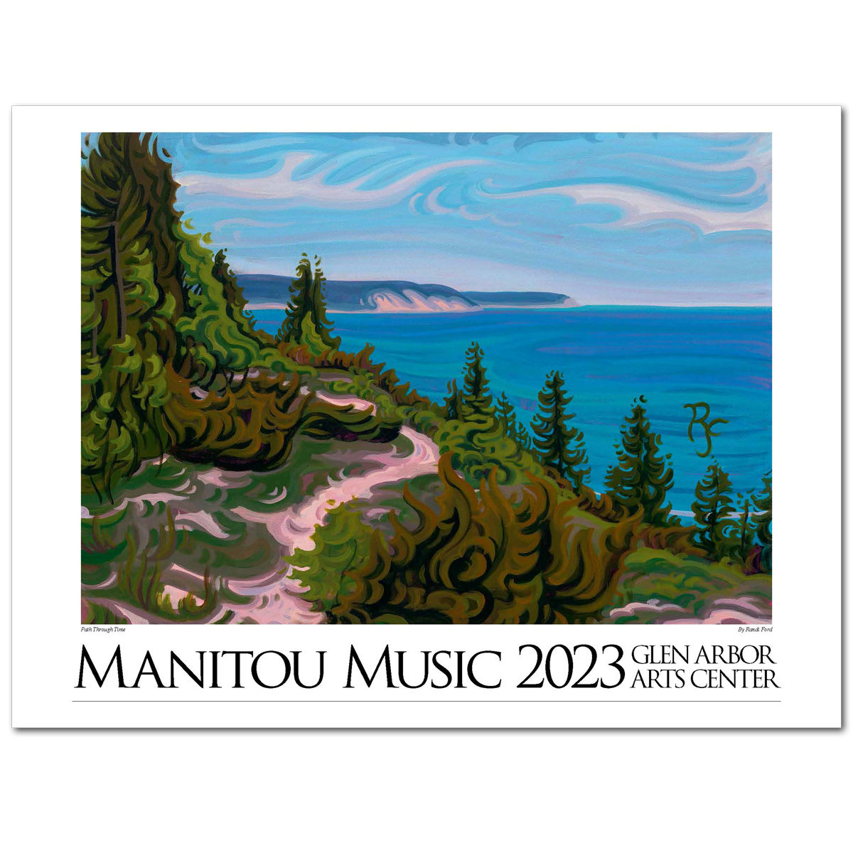 2023 Manitou Music Poster by Randi Ford – Glen Arbor Arts Center