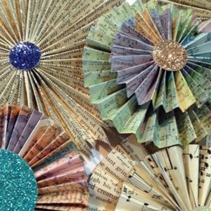 Found Paper Holiday Ornaments