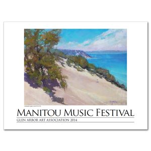 2014 Manitou Music Festival Poster by Jane Ditri