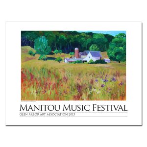 2015 Manitou Music Festival Poster by Lisa Wilkins Schulte