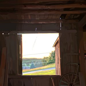 Outdoor Gallery Panel: <i>Hay Door</i>