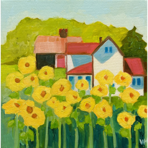 <i>Sunflower Row [Bufka Farmhouse]</i><br>Wendy McWhorter