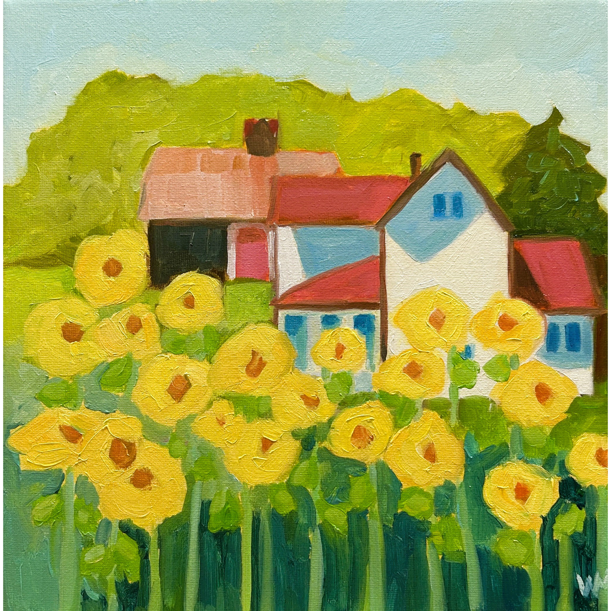 <i>Sunflower Row [Bufka Farmhouse]</i><br>Wendy McWhorter